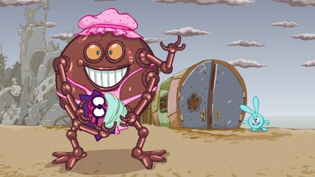 Смешарики робот няня железная няня