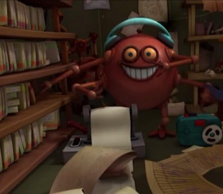 Смешарики робот железная няня