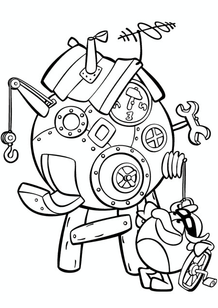 Смешарики раскраска