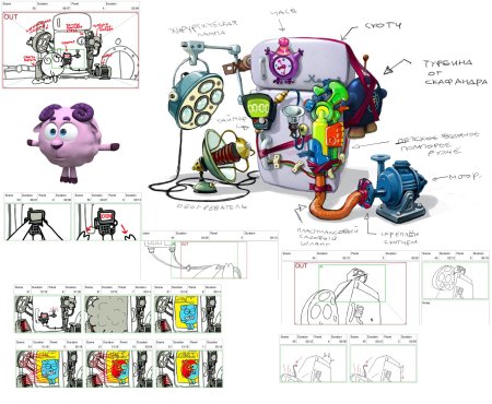 Смешарики робот няня