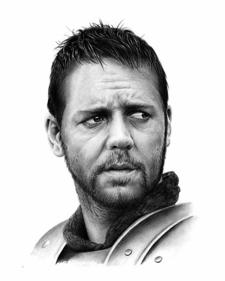 Рассел кроу гладиатор эскиз