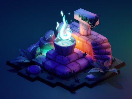 Лоу поли алтарь