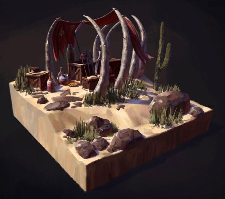 Concept art diorama