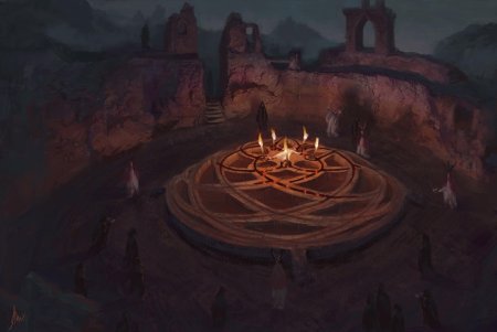 Алтарь магия пентаграмма