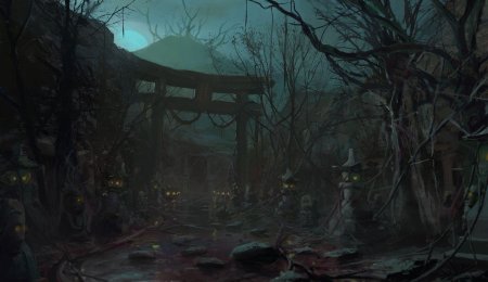 Дремучий лес арт темный