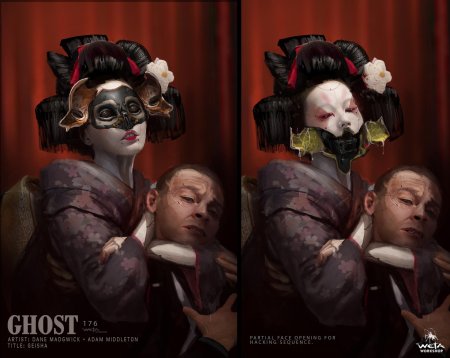 Ghost in the shell 2017 гейша