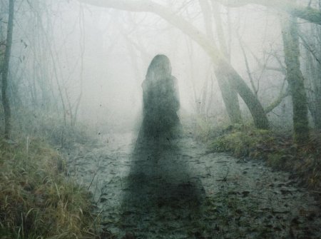 Человек в темном лесу