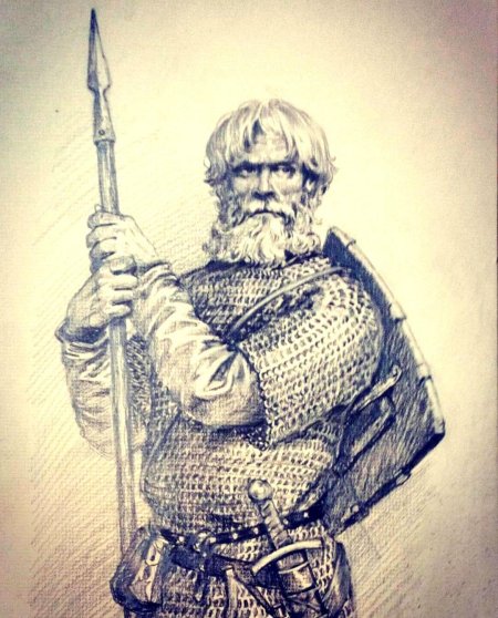 Русский воин рисунок