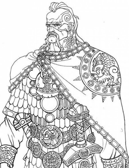 Русский богатырь эскиз