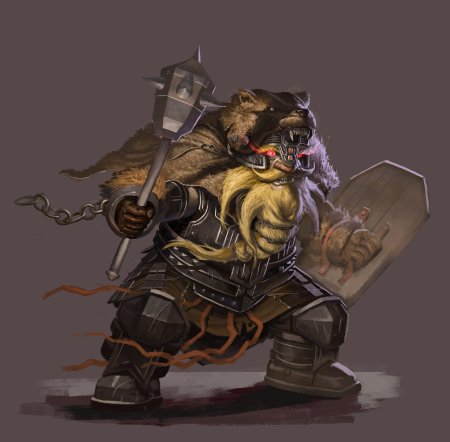 Воин дварф берсерк