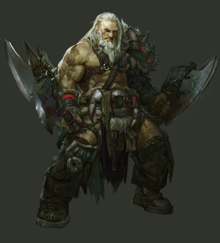 Полуорк варвар днд