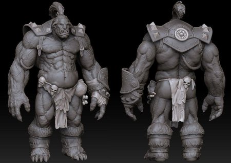 Орк варкрафт zbrush