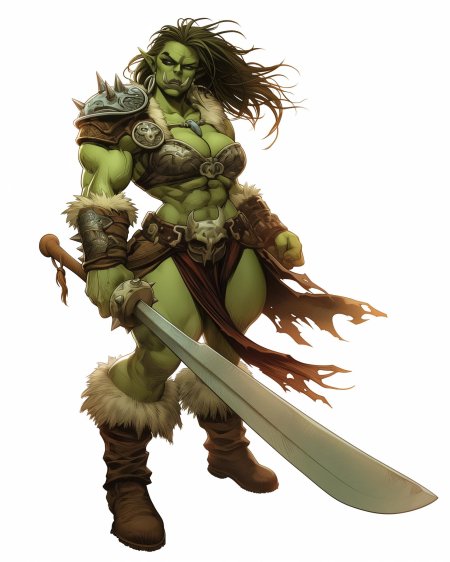 Варкрафт орчиха воин