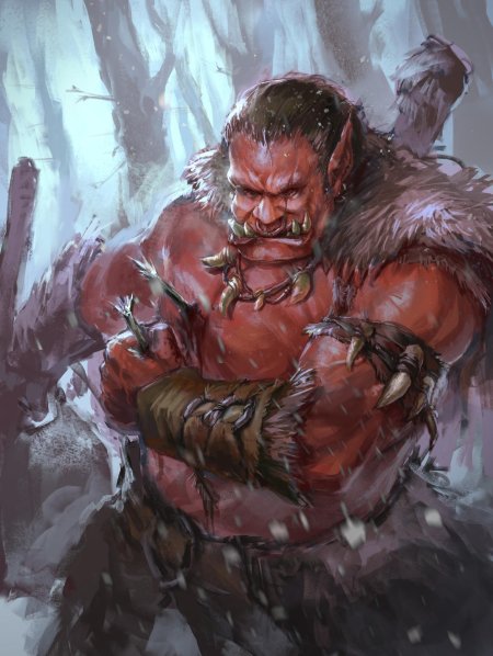 Полуорк берсерк