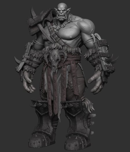 Орк варкрафт zbrush