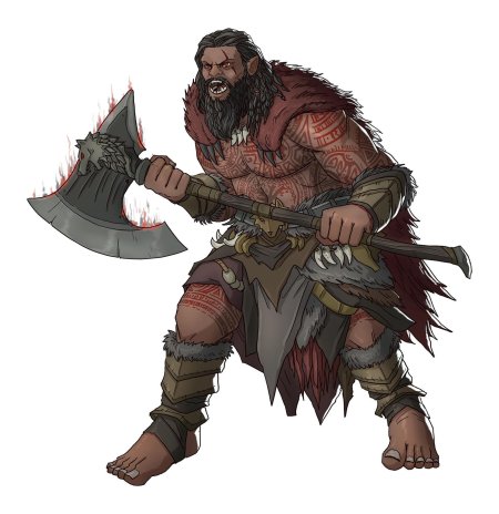 Полуорк варвар днд