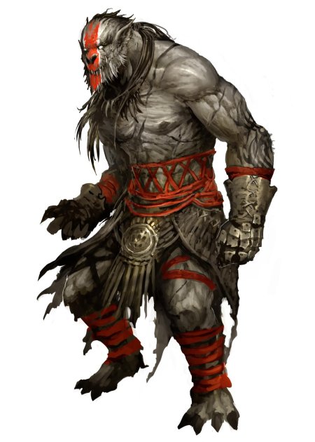 Полуорк варвар днд