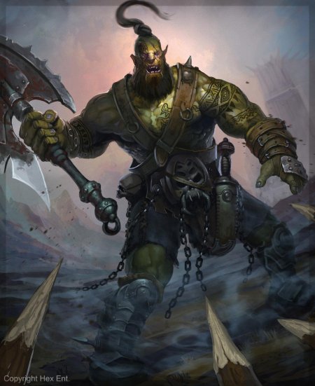 Орк берсерк арт фэнтези