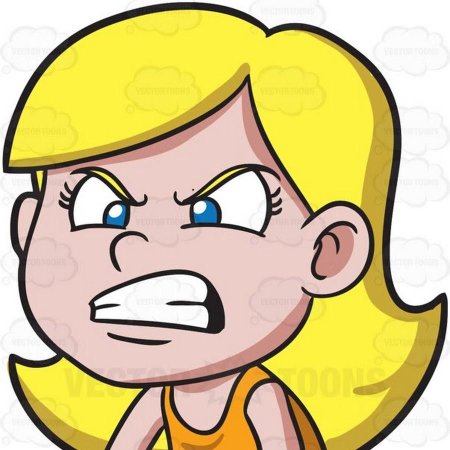 Злая девочка рисунок