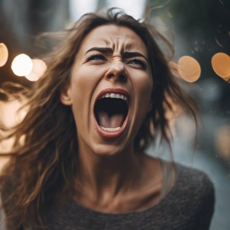 Кричащая девушка