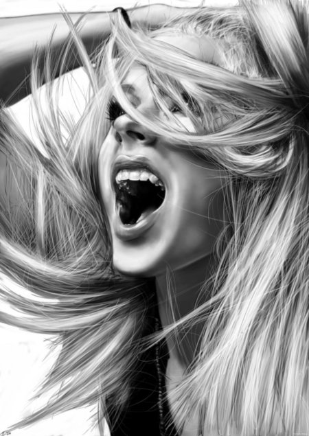 Кричащая девушка