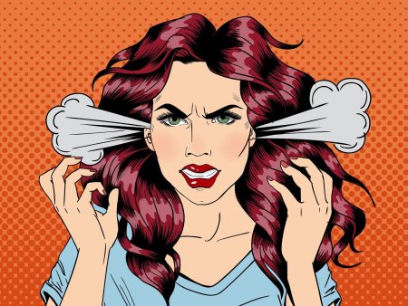 Поп арт девушка
