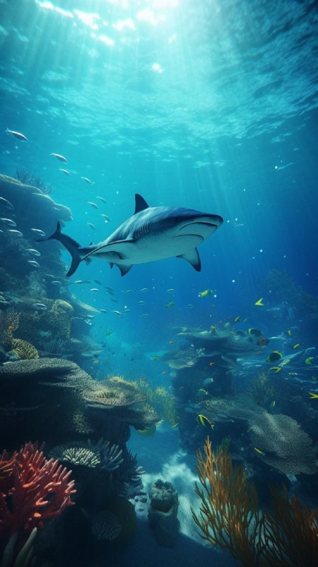 Подводный мир акулы