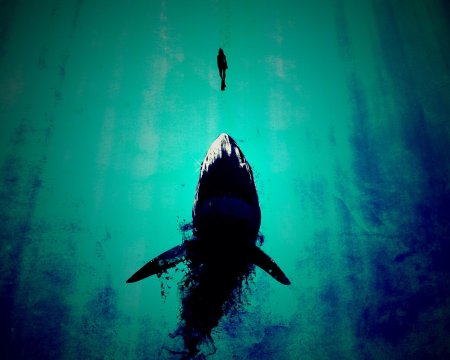 Заставка на рабочий стол акула