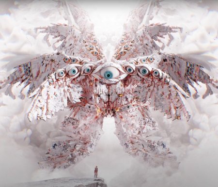 Глаз с крыльями ангел