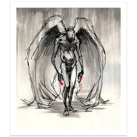 Демон рисунок карандашом