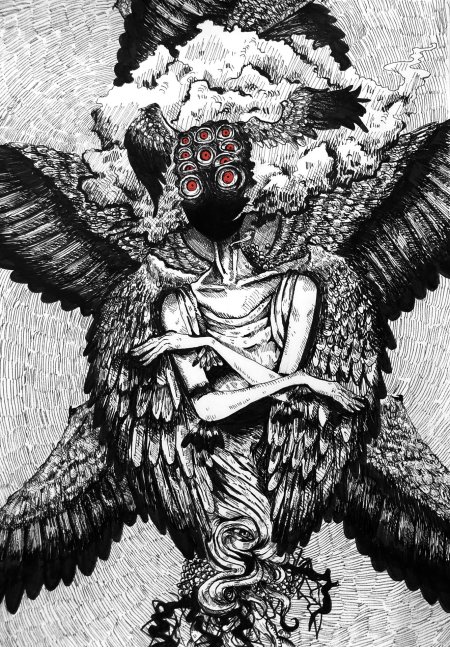 Ангел серафим шестикрылый многоглазый