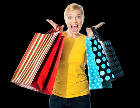 Люди с покупками