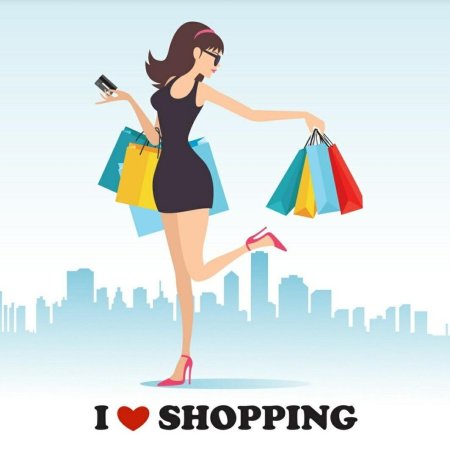 Шоппинг иллюстрация