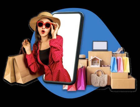 Девушка шоппинг