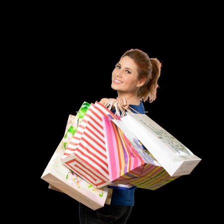 Девушка шоппинг