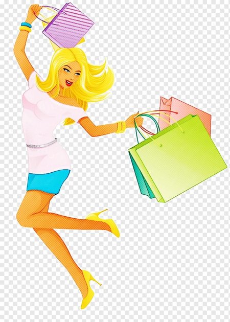 Девушка с покупками