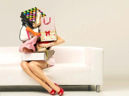 Девушка шоппинг