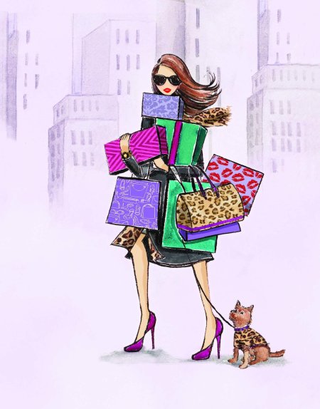 Модная иллюстрация