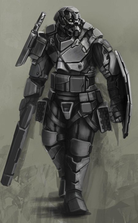 Силовая броня дизельпанк