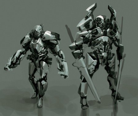 Робот телохранитель арт