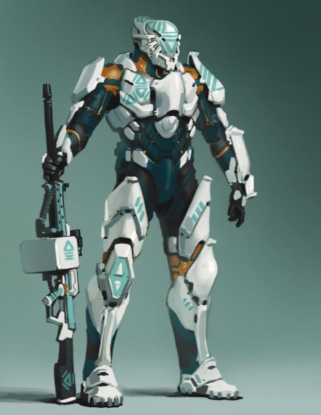 Экзо броня концепт мех