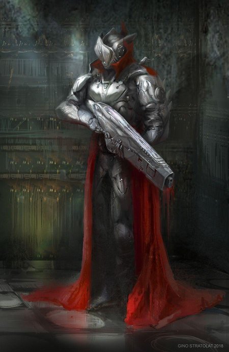 Sci fi art рыцарь