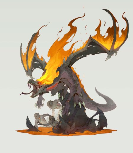 Огненный элементаль саламандра