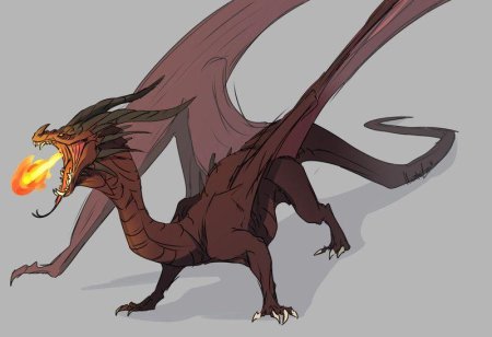 Дракон виверн референс головы