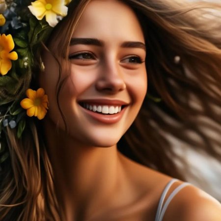 Улыбка девушка