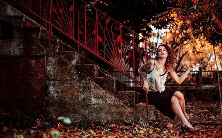 Девушка осень