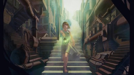 Человек на лестнице арт