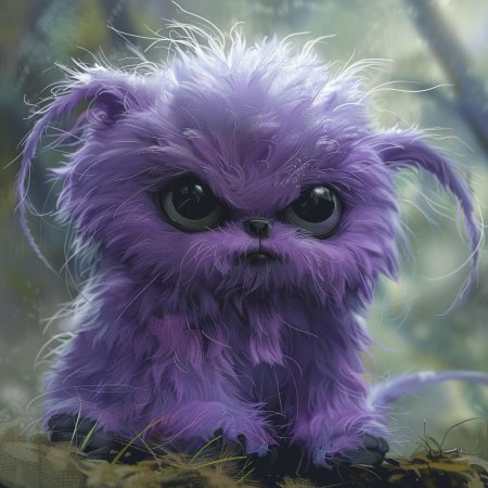 Фиолетовый монстрик