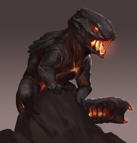 Лавовые монстры концепт арт