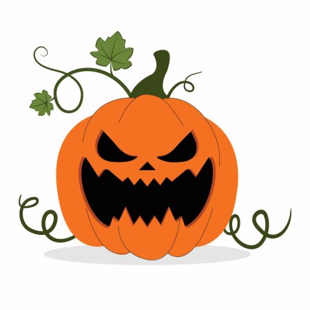 Тыква хэллоуин сбоку